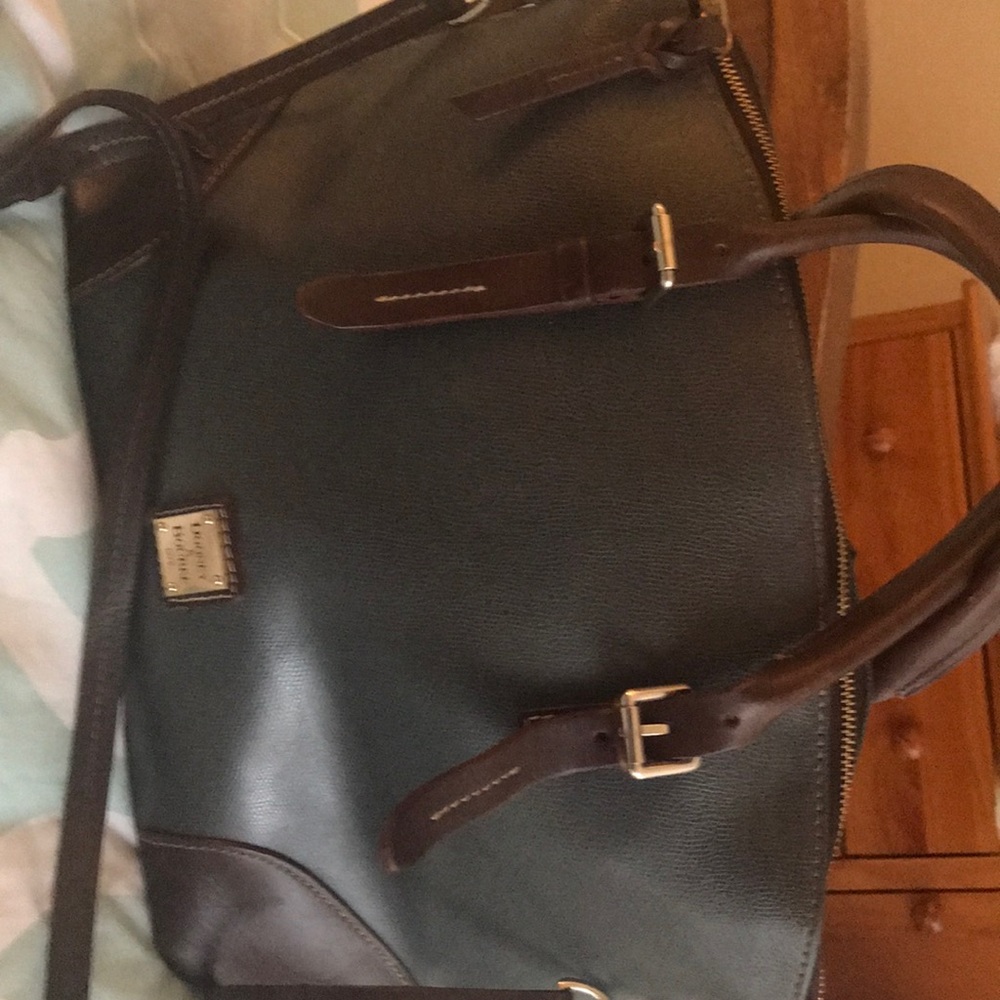 Gray and brown Dooney & Bourke